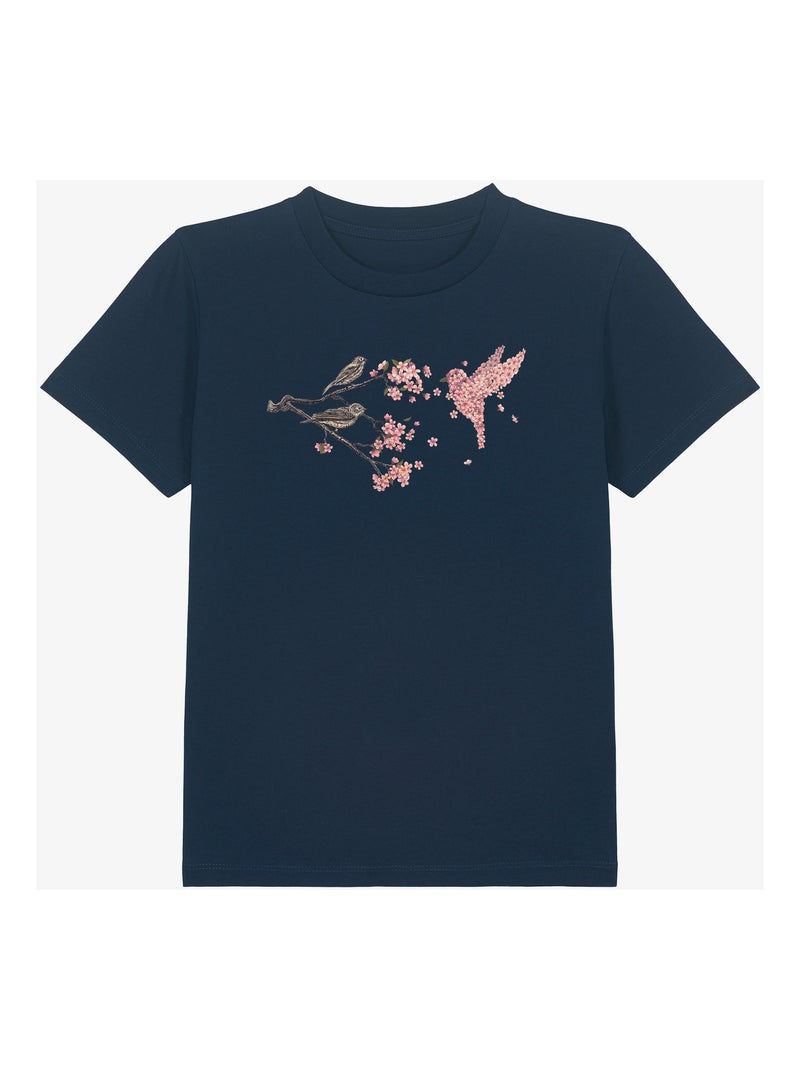 Camiseta infantil BLOSSOM BIRD Azul marino - Kiabi