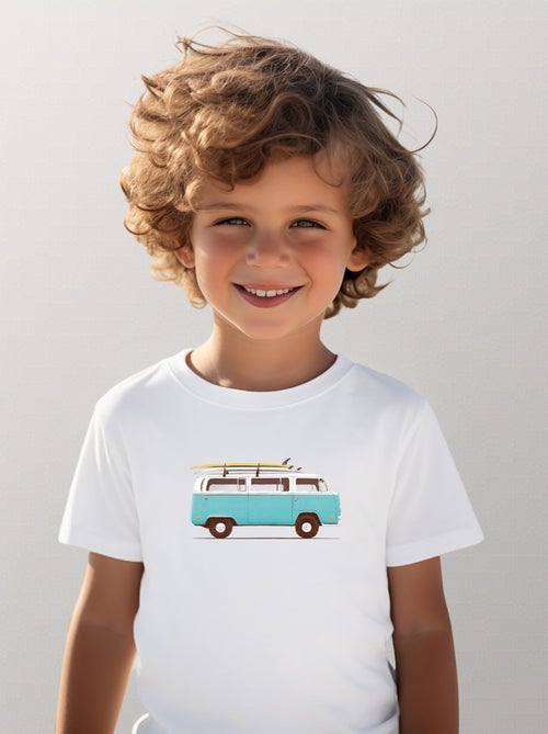Camiseta infantil BLUE VAN - Kiabi