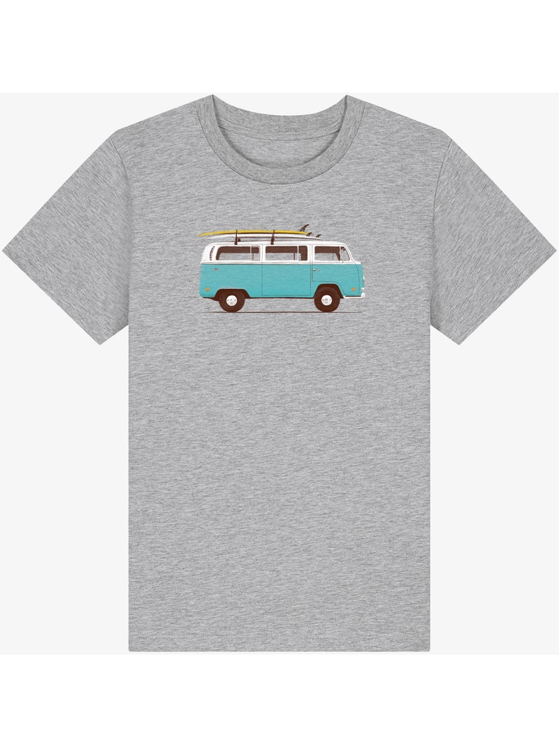 Camiseta infantil BLUE VAN Gris jaspeado - Kiabi