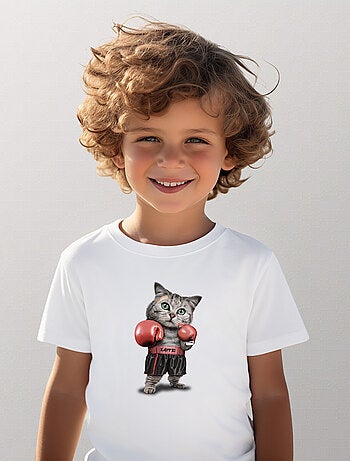 Camiseta infantil BOXING CAT