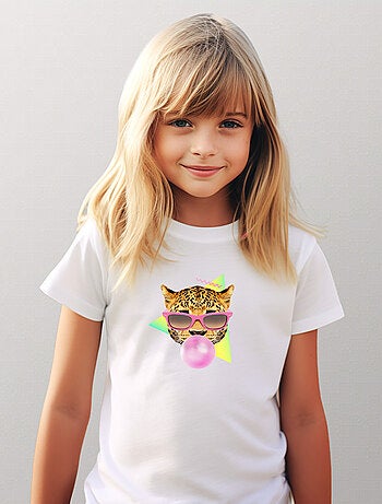 Camiseta infantil BUBBLE GUM LEO