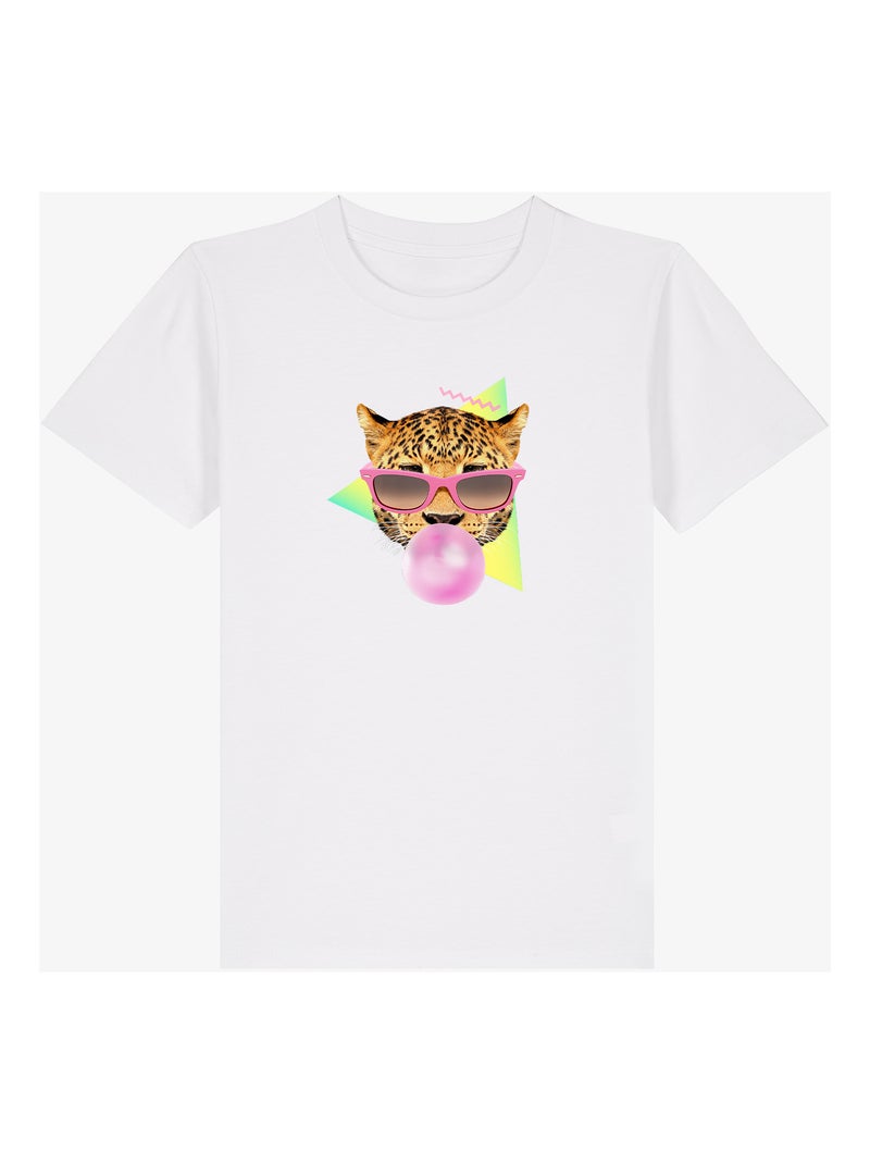 Camiseta infantil BUBBLE GUM LEO Blanco - Kiabi