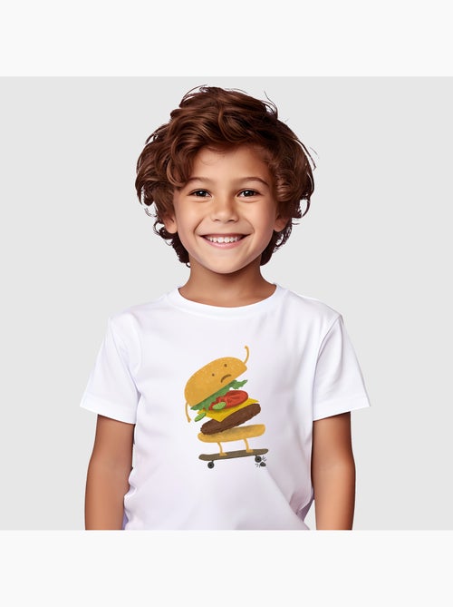 Camiseta infantil BURGER WIPEOUT - Kiabi