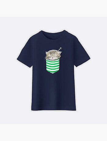 Camiseta infantil CAT IN THE POCKET