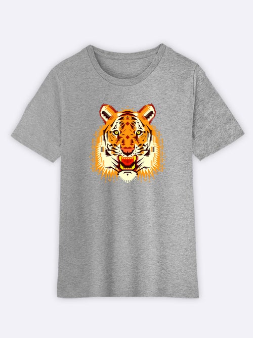 Camiseta infantil CHOBOPOP GEOMETRIC TIGER - Kiabi Camiseta infantil CHOBOPOP GEOMETRIC TIGER - Kiabi