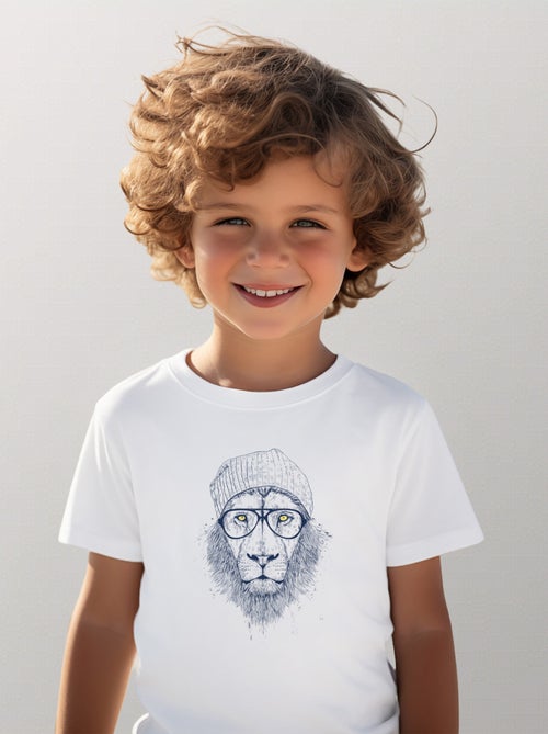 Camiseta infantil COOL LION - Kiabi