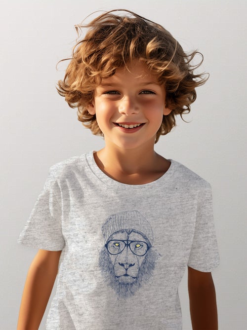 Camiseta infantil COOL LION - Kiabi