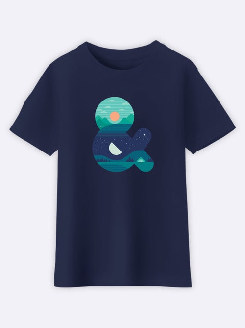 Camiseta infantil DAY NIGHT - Kiabi