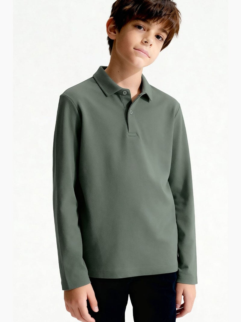 Camiseta infantil de cuello redondo tommy Blanco Negro - Kiabi