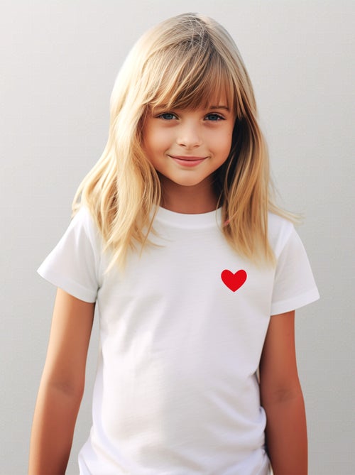 Camiseta infantil DESSIN PETIT COEUR - Kiabi Camiseta infantil DESSIN PETIT COEUR - Kiabi