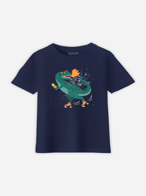Camiseta infantil DINO ROLLERS - Kiabi