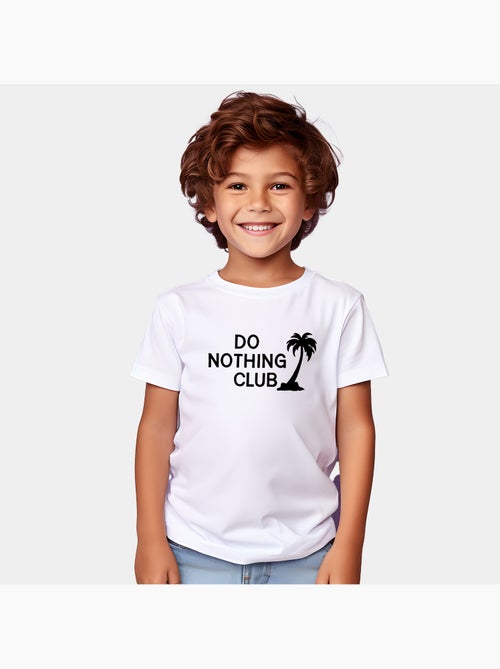 Camiseta infantil DO NOTHING CLUB - Kiabi Camiseta infantil DO NOTHING CLUB - Kiabi
