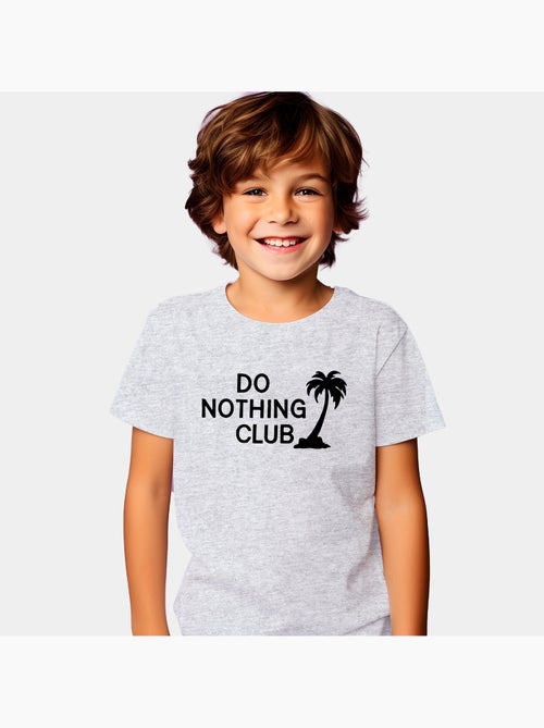 Camiseta infantil DO NOTHING CLUB - Kiabi Camiseta infantil DO NOTHING CLUB - Kiabi