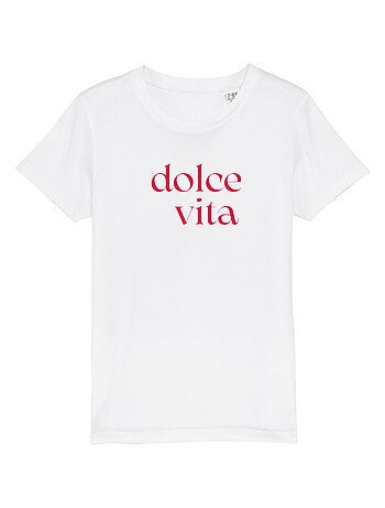 Camiseta infantil DOLCE VITA ROUGE