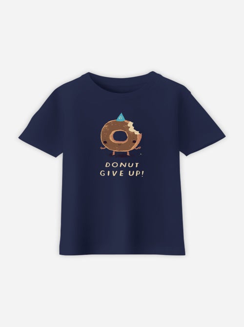 Camiseta infantil DONUT GIVE UP - Kiabi