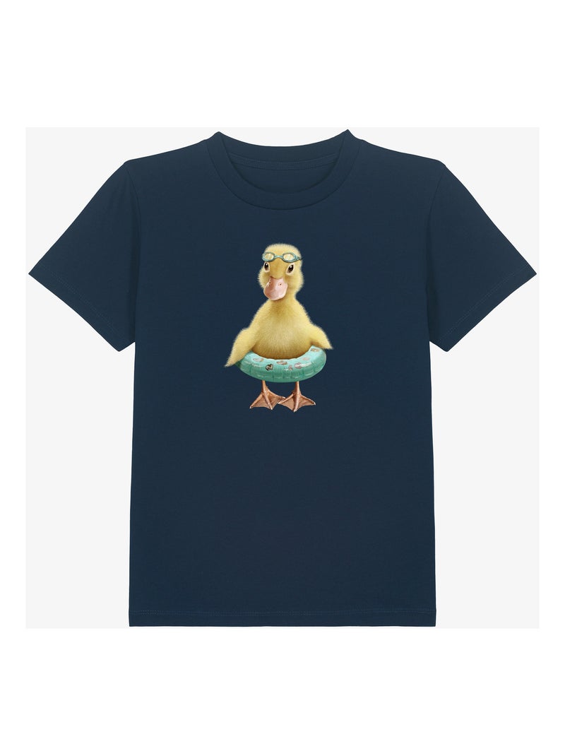 Camiseta infantil DUCK BOUEE Azul marino - Kiabi
