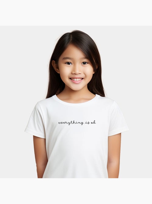 Camiseta infantil EVERYTHING IS OK - Kiabi