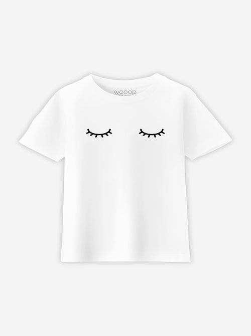 Camiseta infantil EYES CLOSED - Kiabi