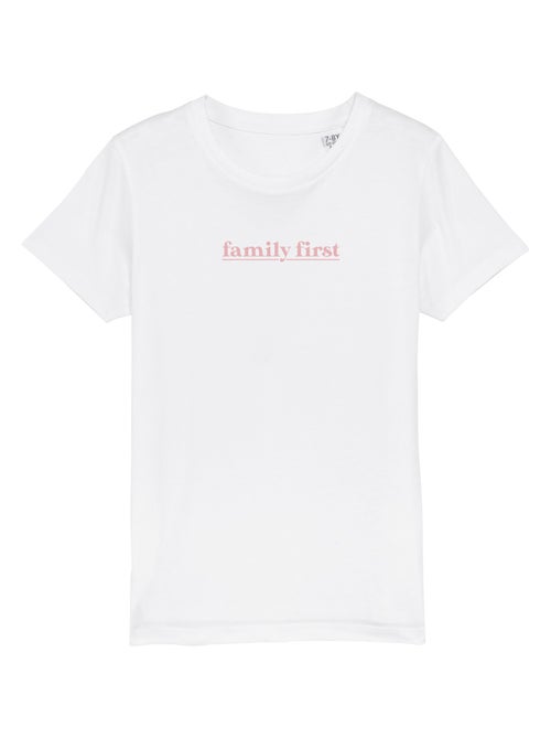 Camiseta infantil FAMILY FIRST ROSE - Kiabi