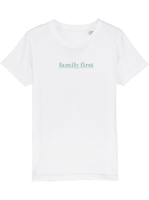 Camiseta infantil FAMILY FIRST VERT - Kiabi