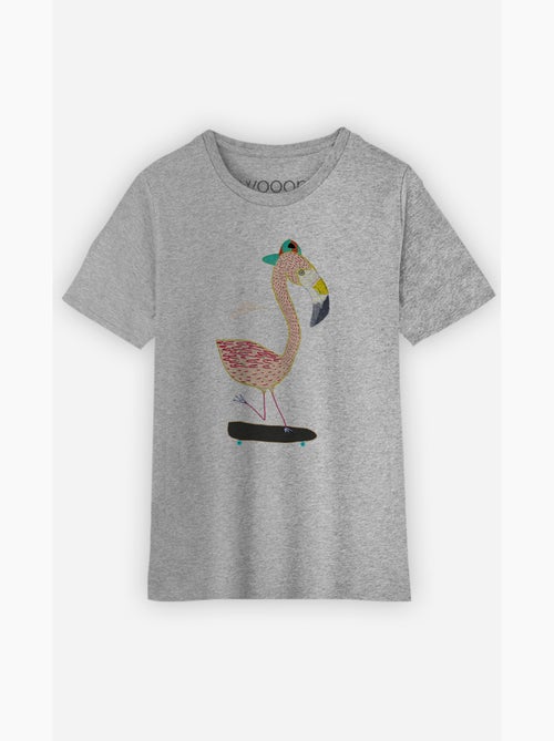 Camiseta infantil FLAMINGO SKATER - Kiabi