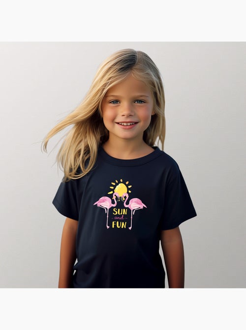 Camiseta infantil FLAMINGO-SUN-AND-FUN - Kiabi