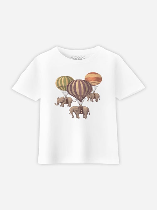Camiseta infantil FLIGHT OF ELEPHANTS - Kiabi