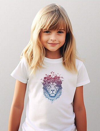 Camiseta infantil FLORAL LION