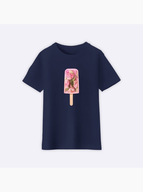 Camiseta infantil FLORAL POPSICLE - Kiabi