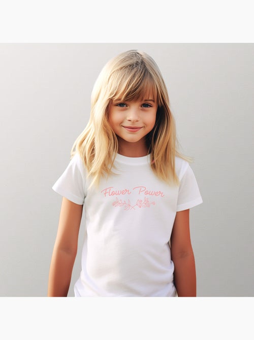 Camiseta infantil FLOWER-POWER - Kiabi