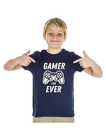 Camiseta infantil GAMER FOR EVER