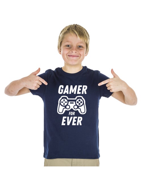 Camiseta infantil GAMER FOR EVER - Kiabi
