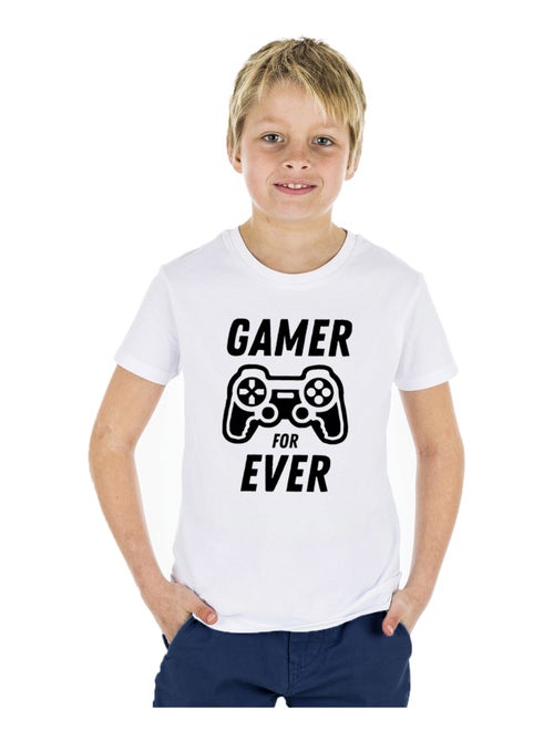 Camiseta infantil GAMER FOR EVER - Kiabi