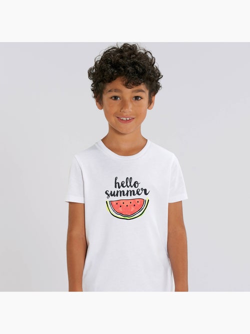 Camiseta infantil HELLO SUMMER - Kiabi