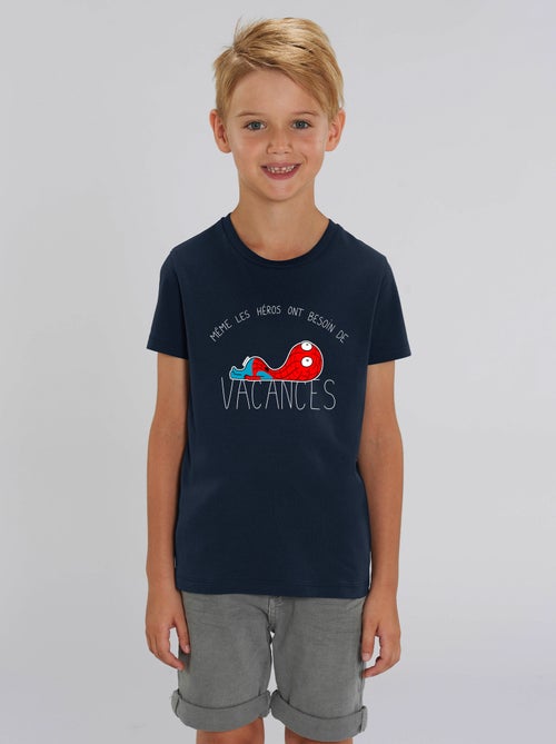 Camiseta infantil HEROS VACANCES SPIDER - Kiabi Camiseta infantil HEROS VACANCES SPIDER - Kiabi