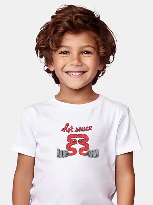 Camiseta infantil HOTSAUCE - Kiabi