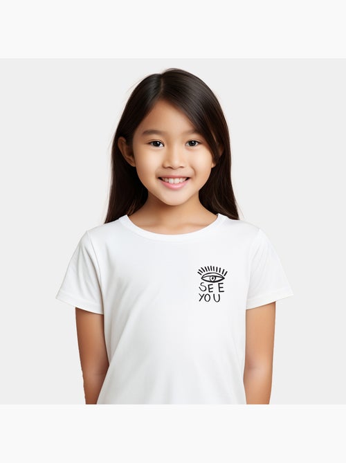 Camiseta infantil I SEE YOU COEUR - Kiabi