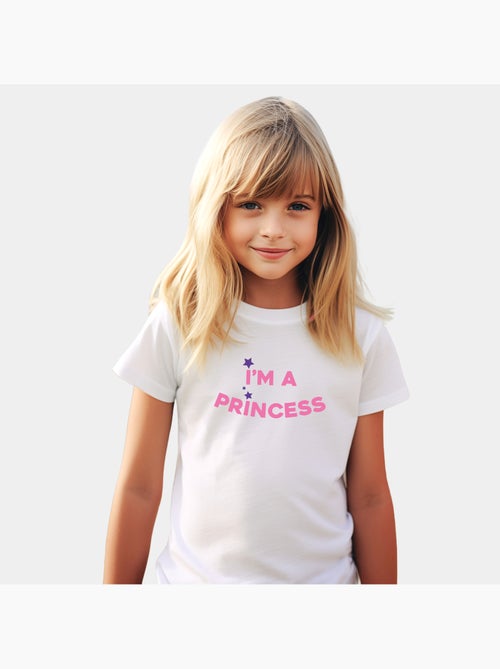 Camiseta infantil I'AM A PRINCESS - Kiabi
