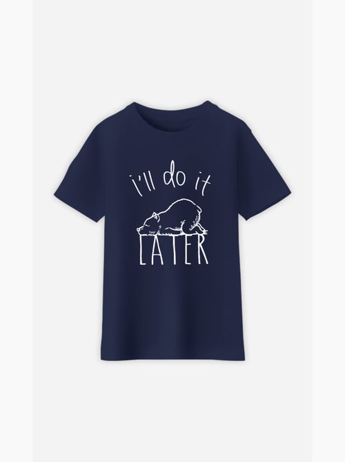 Camiseta infantil I'LL DO IT LATER - Kiabi