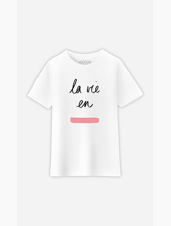 Camiseta infantil LA VIE EN ROSE