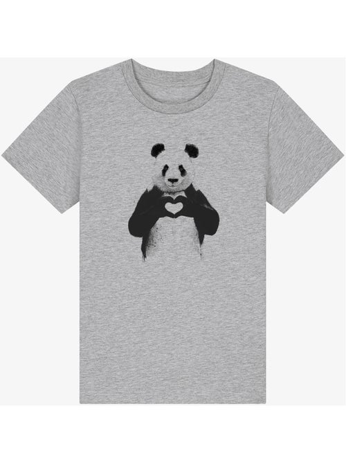 Camiseta infantil LOVE PANDA - Kiabi