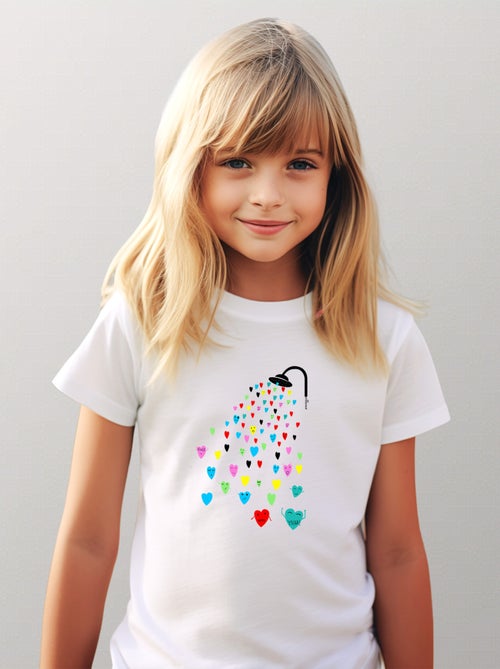 Camiseta infantil LOVE SHOWER - Kiabi