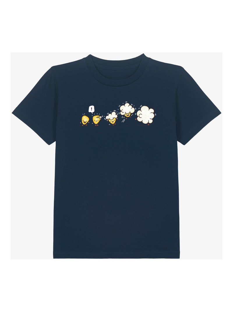 Camiseta infantil MICROWAVOLUTION Azul marino - Kiabi