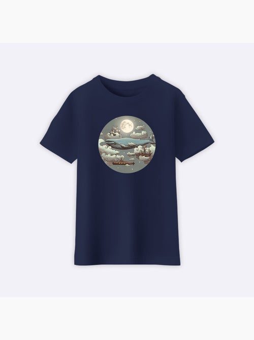 Camiseta infantil OCEAN MEETS SKY - Kiabi