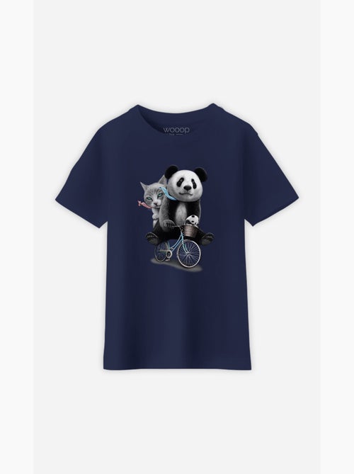 Camiseta infantil PANDA BICYCLE - Kiabi