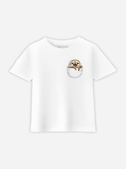 Camiseta infantil POCKET SLOTH - Kiabi