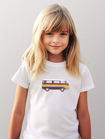 Camiseta infantil RAINBOW VAN