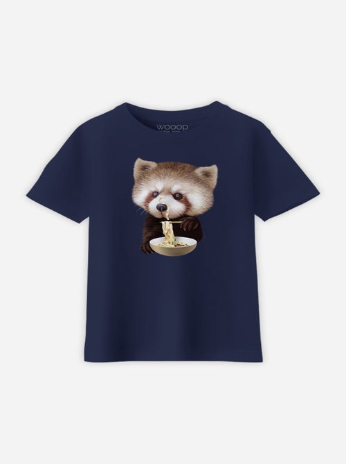 Camiseta infantil RED PANDA LOVES NOODLES - Kiabi