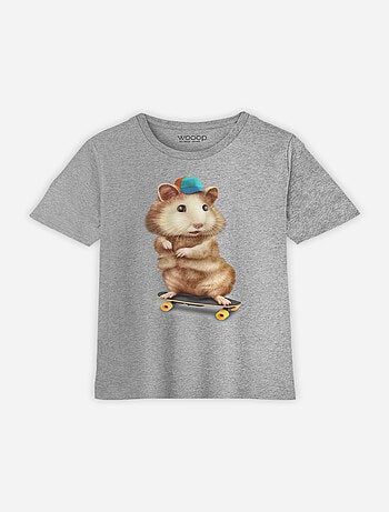 Camiseta infantil SKATEBOARD HAMSTER