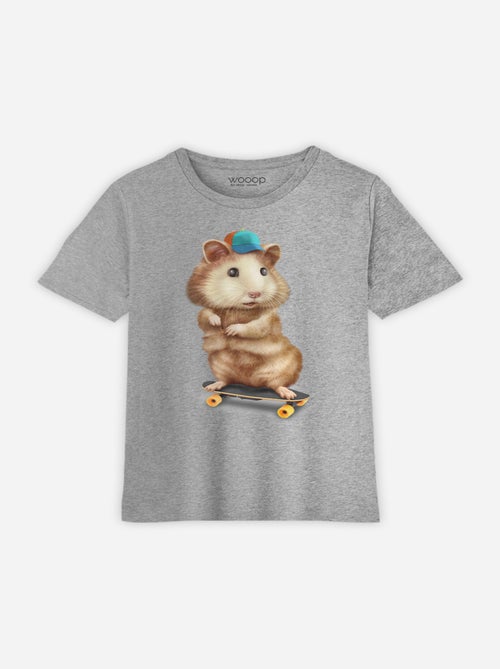 Camiseta infantil SKATEBOARD HAMSTER - Kiabi